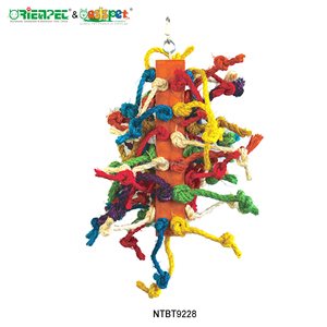 ORIENPET & OASISPET Jouets pour animaux de compagnie Carillons étoilés en bois Jouet pour perroquet Jouet pour oiseaux colorés NTBT9264 Produits pour oiseaux - Product Image 5