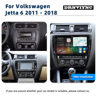 Écran de voiture Android 13 UIS7870 2K de 10,36 pouces, GPS DSP CarPlay, autoradio, lecteur vidéo pour Volkswagen VW Jetta 2011 - 2018