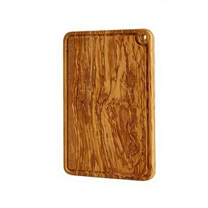 Tabla de Cortar de Madera de Olivo Natural para Queso y Charcutería, Madera Maciza con Ranura para el Hogar y Restaurantes - Product Image 1