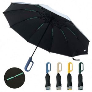 Parapluies pliables incassables de haute qualité à prix avantageux, promotionnels, avec impression de logo personnalisé, tissu pongé 190T, personnalisables - Product Image 4