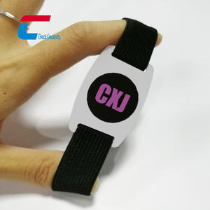 سوار قماشي مخصص بتقنية NFC للفعاليات، سوار RFID NFC مضاد للتزوير، بطاقة NFC صغيرة للفعاليات مع إغلاق منزلق/قفل خرزي - Product Image 4