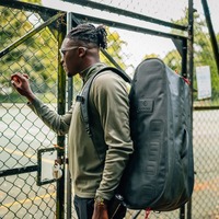 Sac à dos de tennis imperméable en TPU noir