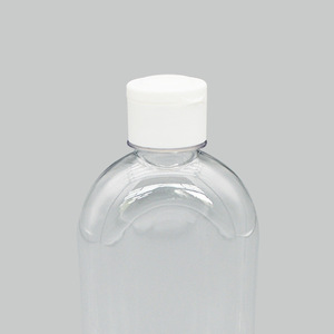 Flat Transparent Plastic <b>Bottle</b> 250ml Screw Cap Cosmetic Packaging <b>Squeeze</b> <b>Bottle</b> For Cleaning Or Glue Use - Product Image 1