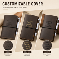 Carnet de voyage portable en cuir de style britannique vintage B6 avec lacets, journal de travail de haute qualité, coffret cadeau