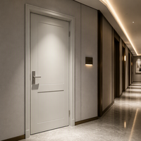 Portes intérieures modernes personnalisables en bois massif, étanches, à ouverture latérale, en polymère, pour chambre et salle de bain, garantie 1 an
