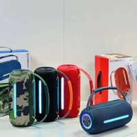 Altavoz Inalámbrico Portátil Boombox 360 LED para Exteriores, Columna de PC Impermeable de 20W, Reproductor de Música, Regalo, RGB, Inalámbrico, para Teléfono Móvil