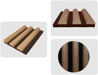 Panneau acoustique semi-circulaire à motif bois, panneau mural décoratif 3D à lattes cylindriques pour absorption acoustique, plusieurs couleurs de grain de bois