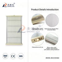 Panneau de filtration d'air en polyester personnalisable 0345064 pour la soudure et la découpe