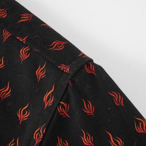 قميص عمل زهري من القطن <span class=keywords><strong>FR</strong></span> ، تصميم جديد لعمال اللحام ، أزرار لؤلؤ واحد قابلة للتنفس ، ملابس أمان ATPV - Product Image 3