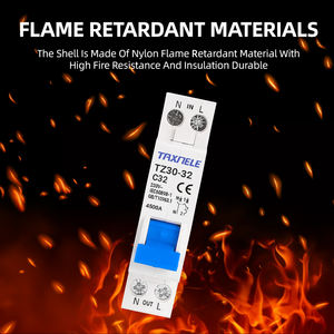 Mini disyuntor MCB TZ30-32 <span class=keywords><strong>DPN</strong></span> 1P + N, interruptor de aire doméstico en miniatura, montaje de carril Din, 6A, 10A, 16A, 20A, 25A, 32A - Product Image 4