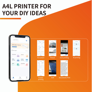便携式A4热敏打印机出厂价格手机无墨水带蓝牙，用于照片和办公文件打印 - Product Image 3
