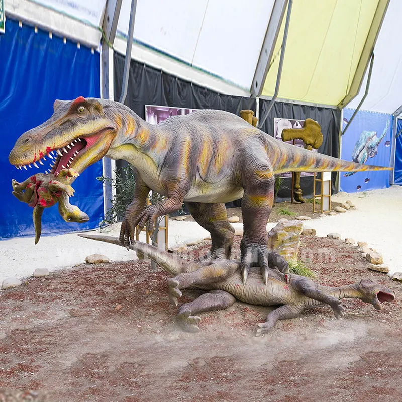Levende Levensgrote Outdoor Grote Robot Gigantische Kunstmatige Bewegende Grote Jurassic Park Wereld Sichuan Zigong Mijn Echte Dinosaurus