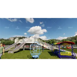 Outdoor Playground Equipment High Rope Course Play Center Adventure Climbing Net Playground Large Amusement Park Design Plan