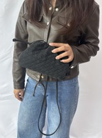 Sac pochette élégant pour femme en similicuir PU, doux et tissé, avec décorations scintillantes, idéal pour les soirées décontractées, les fêtes et les mariages