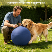 Ballon de dressage géant gonflable, grand ballon durable pour l'extérieur, avec housse imperméable, pour le jeu autonome et le soulagement de l'ennui en extérieur