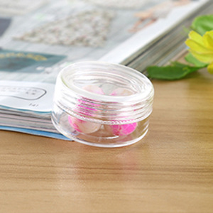 Transparent Round Plastic Jar With Screw Cap For Storage Home Use - Product Image 3