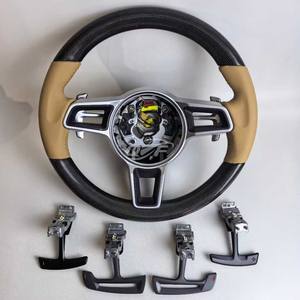Volante de Cuero Personalizado de Fábrica para Volan Porch Cayenne Lenkrad Panamera <span class=keywords><strong>Taycan</strong></span> Macan 911 - Product Image 6