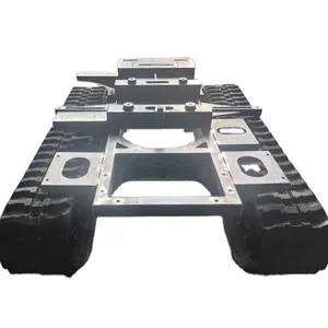 Rubber Railplatform All Terrain Robot Landbouwmachines Van Rubber Track Chassis Onderstel Rupsbanden Chassis