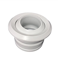 Diffuseur de jet de boule d'alliage d'aluminium de haute qualité pour des registres et des grilles de diffuseurs d'air de globe oculaire de système de CVC