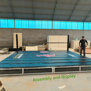 Ring de boxe Muay Thai professionnel personnalisé de 20 pieds pour l'entraînement de GYM en plein air <span class=keywords><strong>UFC</strong></span> MMA Wrestling Table au sol Type de compétition - Product Image 5