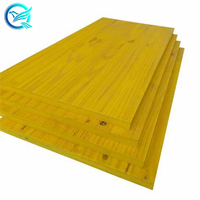 Panneau de contreplaqué jaune 3 plis 27MM 2000X500MM en pin, sapin, épicéa avec âme en mélamine et colle WBP pour coffrage en béton