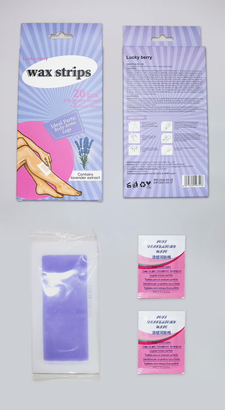 Lavender wax strips