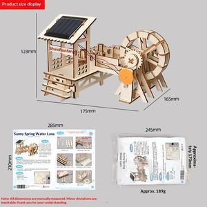 <span class=keywords><strong>Ciencia</strong></span> <span class=keywords><strong>y</strong></span> Tecnología, Pequeños Inventos, Energía Solar, Rueda de Agua de Arroz de Madera, Materiales para Manualidades, Juguetes para Niños - Product Image 4