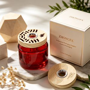 Custom Wooden Perfume Caps And <b>Reed</b> <b>Diffuser</b> Caps Natural Wood Closures For Fragrance <b>Bottle</b> Packaging - Product Image 3