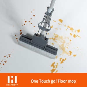 Holamopa <strong>PVA</strong> Sponge <strong>Mops</strong> for Floor Cleaning Squeeze with Long <strong>Handle</strong> Self Wringing <strong>Mop</strong> for Kitchen Bathroom Tiles - Product Image 2