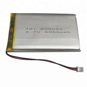 805080 3.7V 4Ah 4000mah 855085 리튬 이온 lipo 폴리머 배터리 팩 (pcb 및 커넥터 포함) - Product Image 1