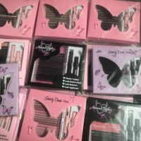 Extensions de cils en faux vison en gros, DIY, pré-coupées et segmentées, ensemble de cils en segments, grappes de cils inférieurs avec colle et scellant