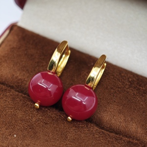 UM Jewelry 925 Sliver Hoop <b>Earrings</b> Wholesale Cultivate rubies Unisex/<b>Men</b>/Women Anniversary Daily Wear Party Wedding Gift Casual - Product Image 4