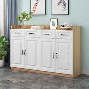 Nueva librería simple de estilo nórdico con librería de entrada de casillero de sala de estar de gran capacidad blanca - Product Image 6