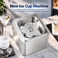 ITOP Professionnel Refroidisseur de Verres Instantané 6s CO2 en Acier Inoxydable pour Bar, Hôtel, Restaurant, Verres à Cocktail et à Vin