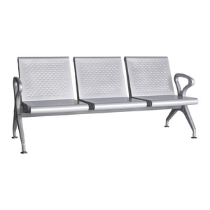 Sillas de espera Yu Min, de metal con cojín de PU, silla de fila para hospital, infusión, área pública, banco de estación, rojo, azul, verde, negro - Product Image 2