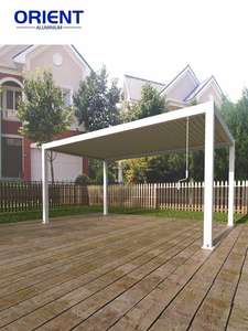Toit métallique renforcé Gazebo motorisé en aluminium rigide résistant aux intempéries Tous les abris climatiques - Product Image 4
