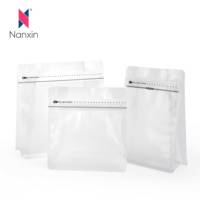 Pas quantité minimale de commande pas d'impression de grains de café carrés visibles sacs de café clairs mats
