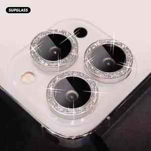 Supglass XC-33 Tempered Glass Camera Lens Film Screen Protector For IPhone 11 12 13 14 15 Pro Max Diamond Camera Lens Protector