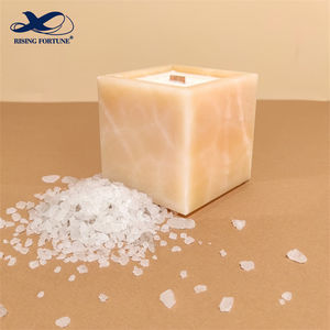 Pots de <span class=keywords><strong>bougie</strong></span> carrés en pierre d'onyx de luxe de Noël conteneur de <span class=keywords><strong>bougie</strong></span> <span class=keywords><strong>vide</strong></span> en onyx pour la décoration intérieure bougeoir Chine usine <span class=keywords><strong>grossiste</strong></span> - Product Image 4