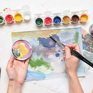 Pittura di numeri pennelli artistici in legno estremamente sottile linea di gancio pennello pittura ad olio di numeri <span class=keywords><strong>Art</strong></span> forniture per pennelli per capelli donnola - Product Image 6