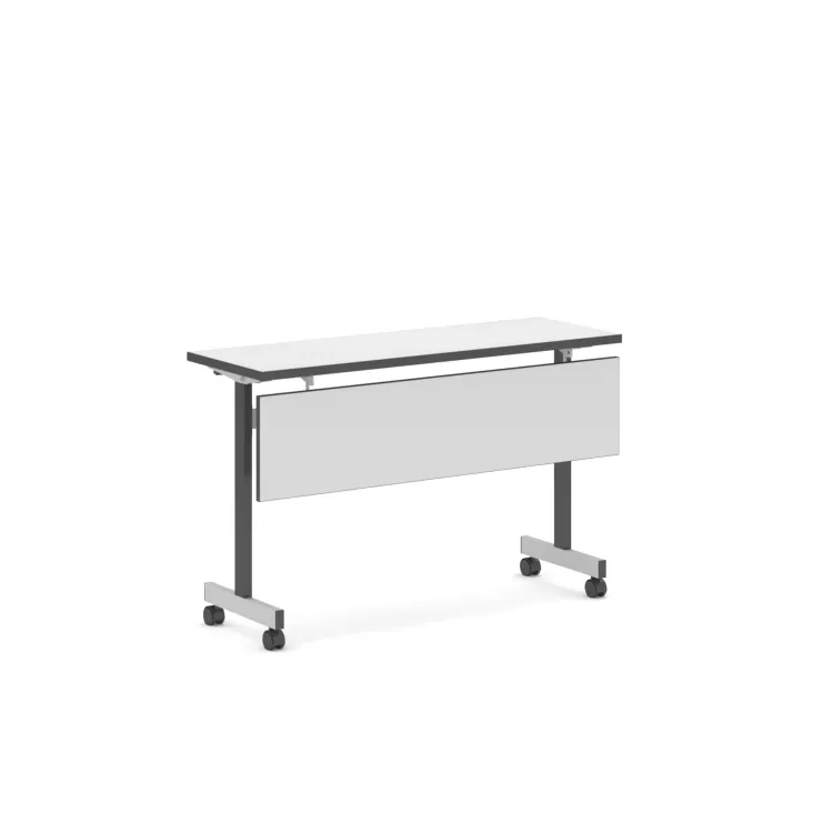 Salle de bureau moderne design simple table de formation pliante mobile en métal table pliante personnalisable bureau d'école bureau d'université