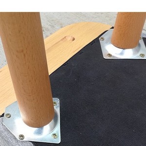 15 Degree Angled Wooden Foot Connecting Piece 70x67x2mm Iron Furniture Connector For <b>Sofas</b> <b>Beds</b> <b>Chairs</b> - Product Image 2