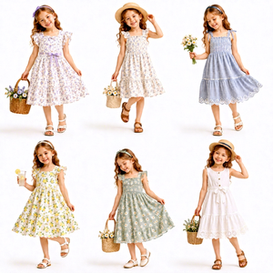 Robe de princesse d'été à manches courtes, respirante et douce pour la peau, modèle chinois pour filles 2026.4, expédition de commande mixte aléatoire - Product Image 1