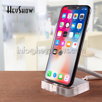 Alas Display Alarm Anti Maling Ponsel Akrilik Sistem Alarm Keamanan Anti Maling Tempat Penyimpanan Aman Dengan Fungsi Pengisian Daya