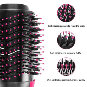 Wholesale 3 Modes Multi-functional Hair Dryer <b>Brush</b> 750W Electric Hot Air <b>Brush</b> 120℃ Adjustable Thermal Brushfor Home Use - Product Image 2