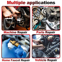 Kit d'outils de précision automobile : crochets, grattoir de joint, pince de retrait de clips en caoutchouc en acier au vanadium, et pince de ramassage magnétique télescopique