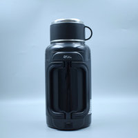 Mug isotherme en acier inoxydable Jiarui de grande capacité (1500 ml) pour voiture, avec écran tactile, alimentation par allume-cigare 12V-24V