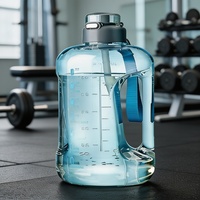 Bouteille d'eau sport personnalisée faite à la main, grande capacité, design moderne, gourde de fitness portable avec impression en relief pour hommes, usage quotidien