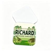 Badge nominatif vierge pour sublimation avec épingle, en MDF, finition brillante, écologique, 70x70mm, pour promotion professionnelle et événements