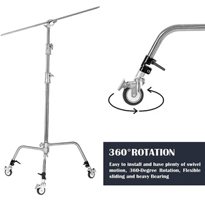 Supporto per Treppiede in Acciaio Inox con Ruote, Binario di Supporto per <span class=keywords><strong>Fotografia</strong></span>, Slider per <span class=keywords><strong>Macchina</strong></span> Fotografica, Diametro 25mm, Set da 3 Pezzi - Product Image 4